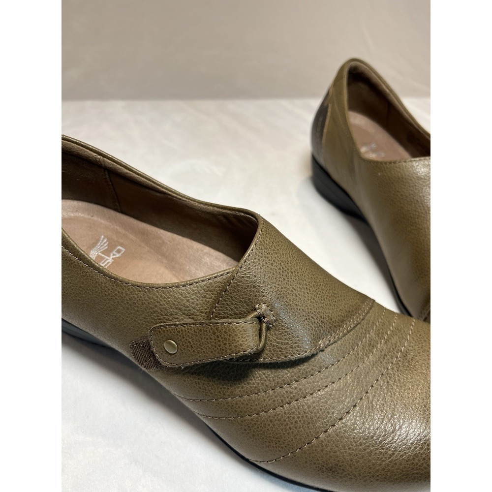 Dansko Franny Loafer Women's 7.5‎ 38EU Taupe/brown Nappa Leather Work Casual - Picture 4 of 6